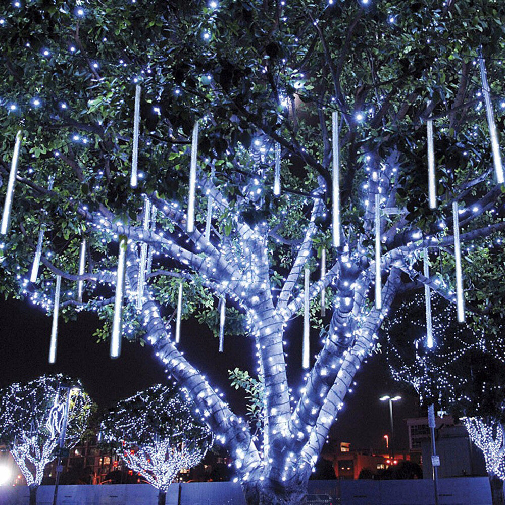 288 LED Solar Lights Meteor Shower Rain Tree String Light Garden Party Outdoor