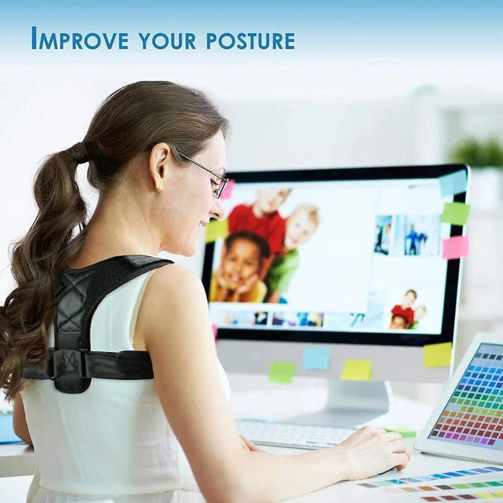 Posture Corrector Adjustable Back Brace Shoulder Support Clavicle Belt Men Women