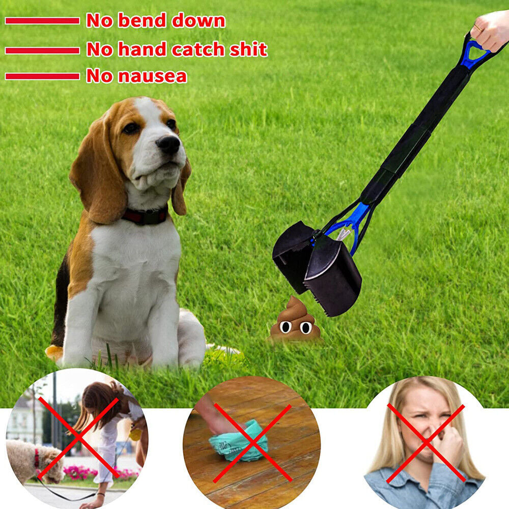 Non-Breakable Pet Dog Pooper Scooper with Handle Pooper Scooper Waste Pick US
