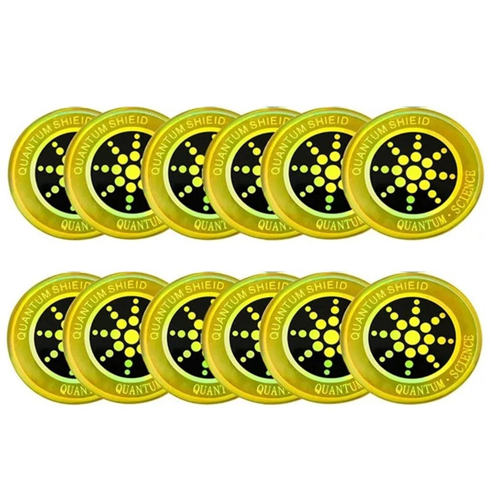 12PCS Radiation Protection Sticker Smartphone Tablet Laptop 5G Wi-Fi EF RF EMF