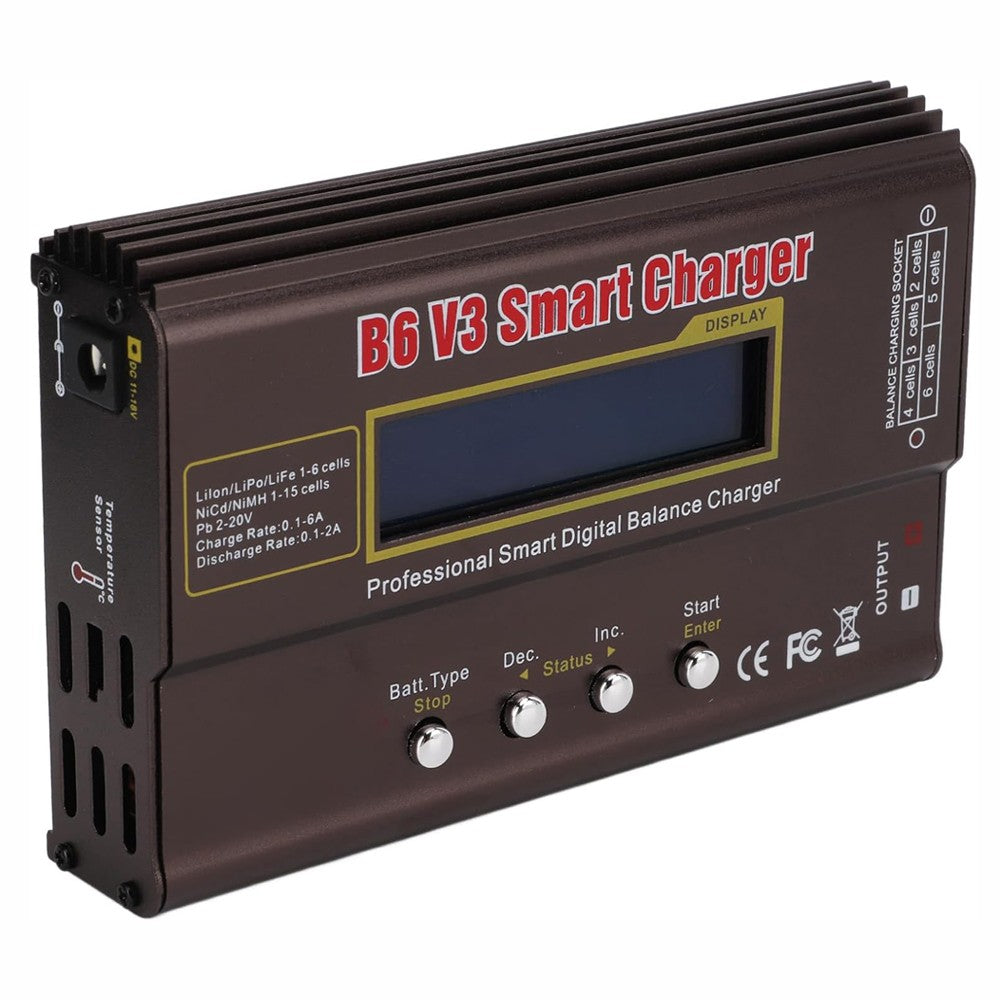 Smart Battery Balance Charger B6 V3 Lipo Discharger 80W 6A for RC Toys NIMH Lihv