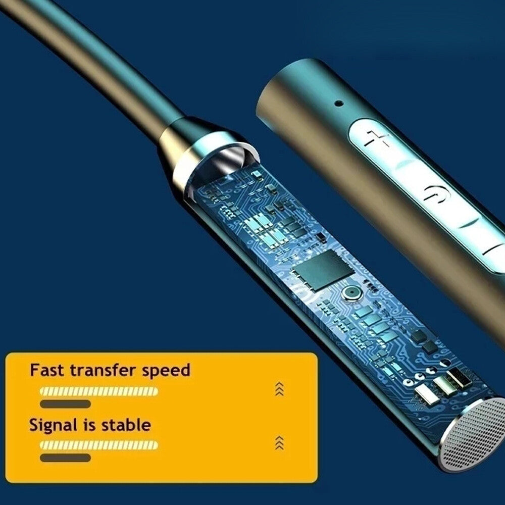 Wireless Bluetooth 5.2 Neckband Headphones Mic Headset Stereo Earbuds Earphone