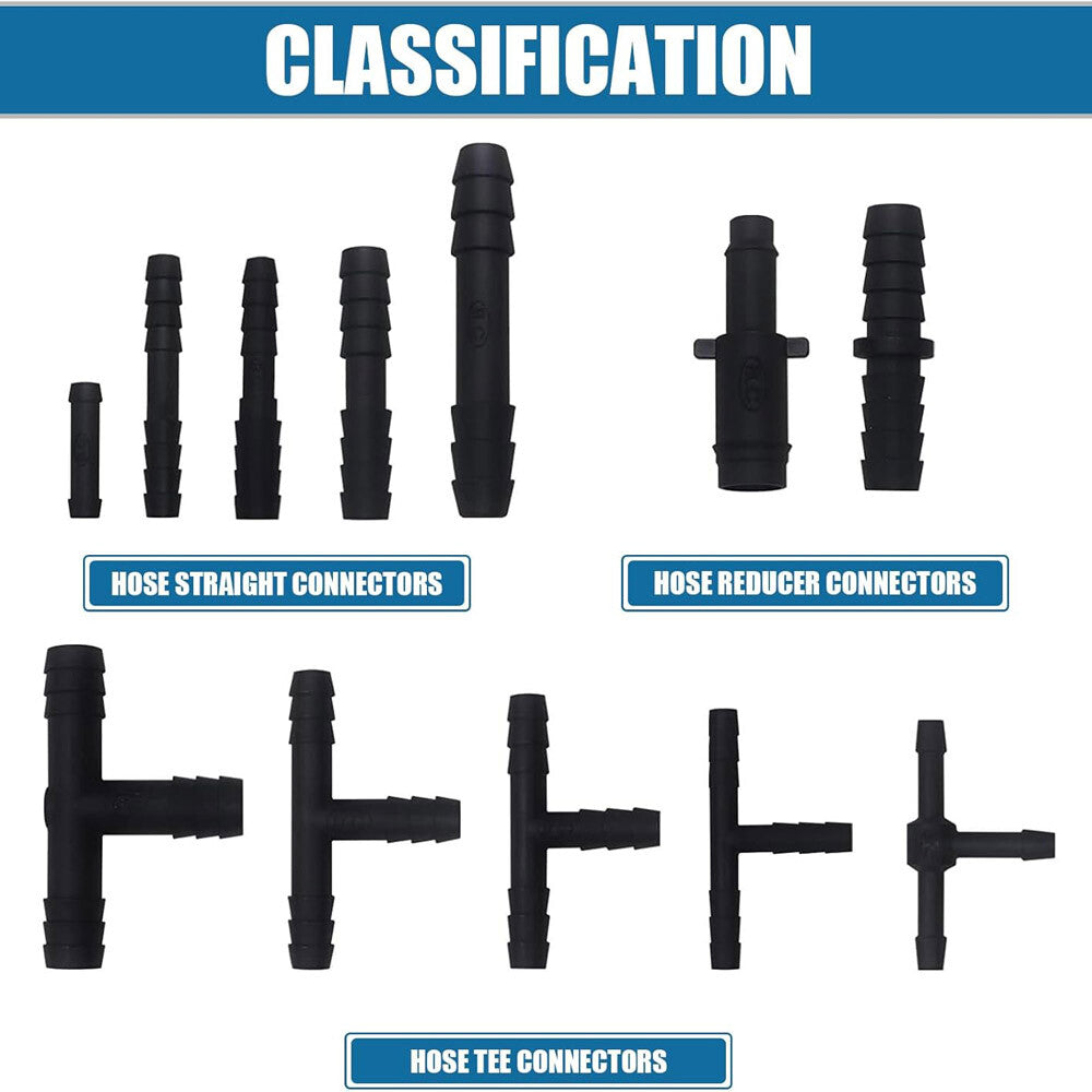 Vacuum Connector Assortment Vacuum Line Fittings Kit 113PCS Tubes 12 Sizes US