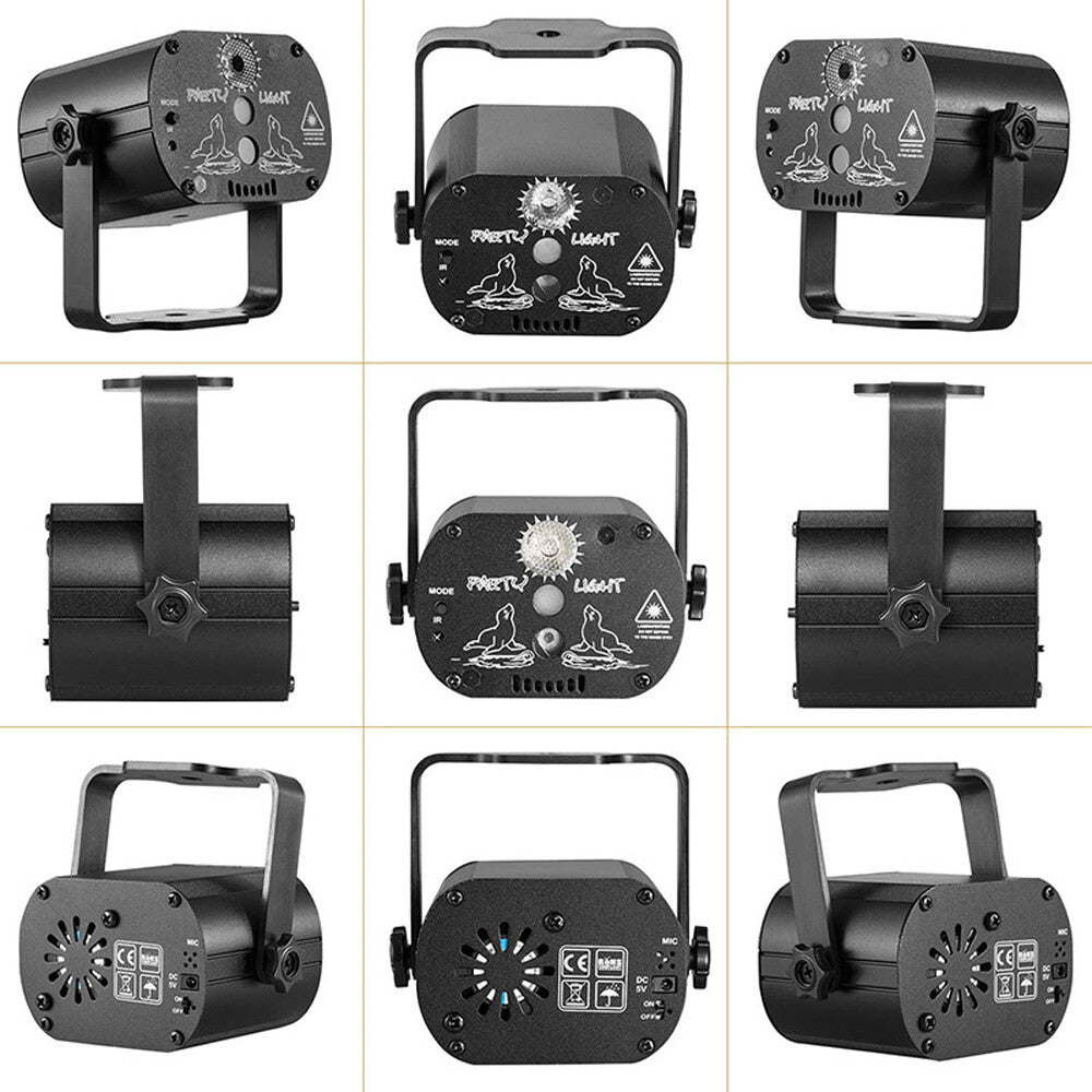 480Patterns Laser Projector Stage Light LED RGB DJ Disco KTV Show Party Lighting