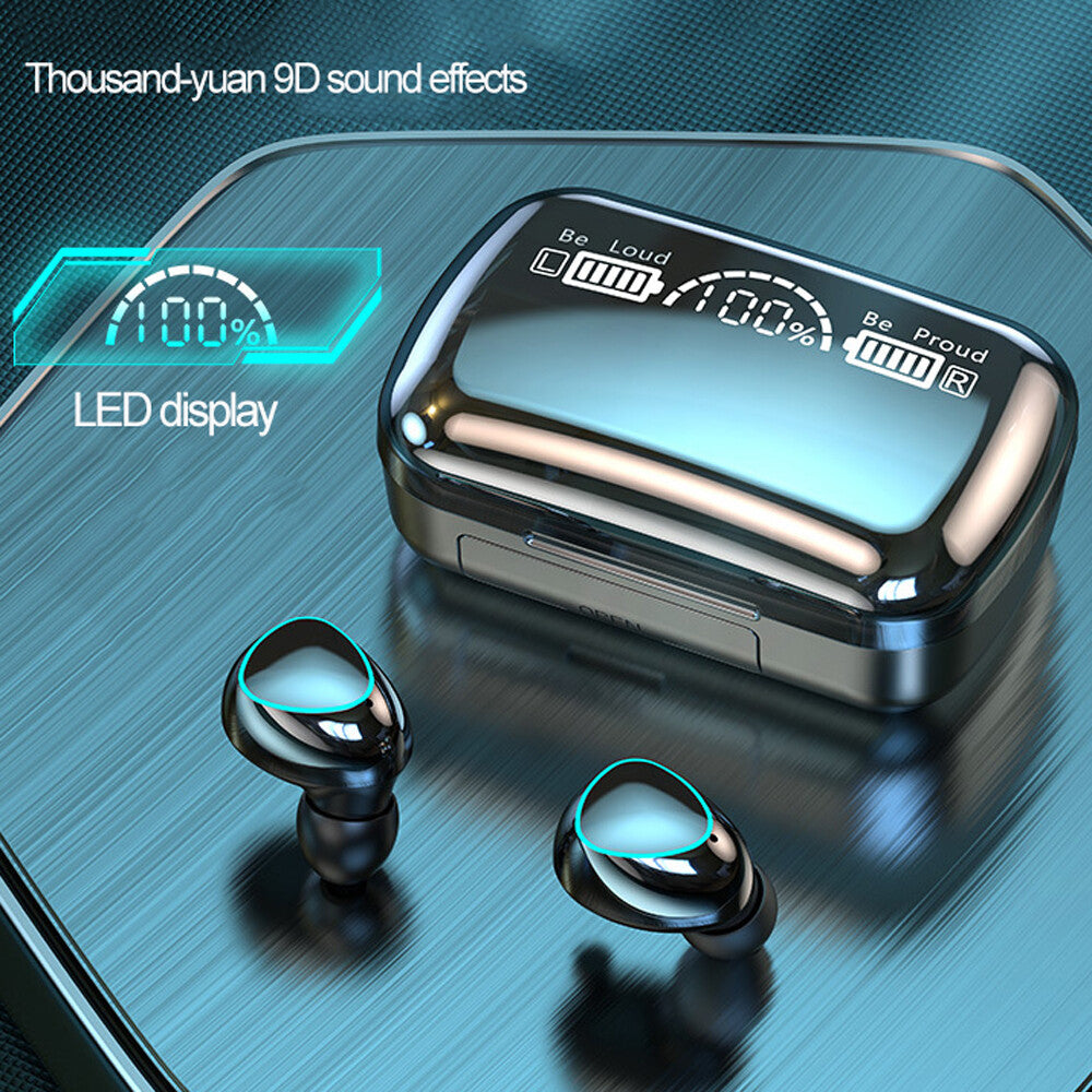 TWS Bluetooth Earbuds Waterproof Bluetooth 5.1 Headset Noise Cancelling Wireless