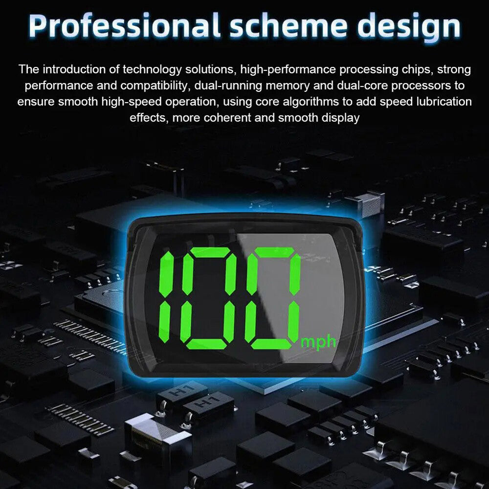 GPS Digital Speedometer Car Truck Motorcycle Head up Display Odometer HUD MPH