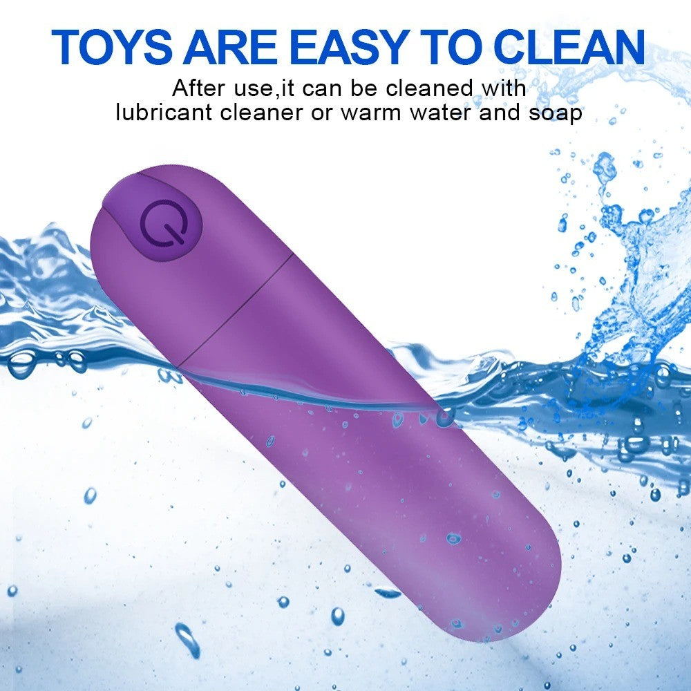 Women Mini Powerful Bullet Shape 10 Speed Personal Vibrating Neck Body Massage