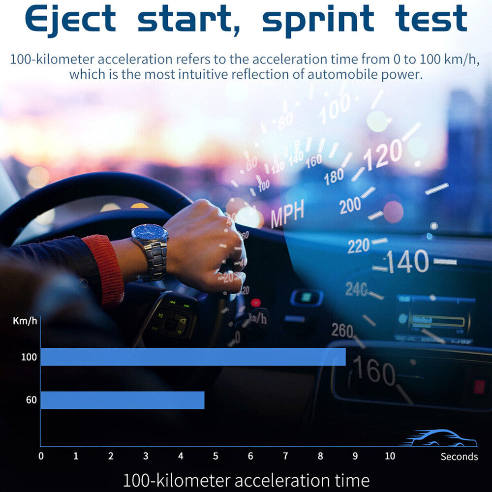 Universal HUD GPS Head up Display Speedometer Odometer Car Digital Speed HD US