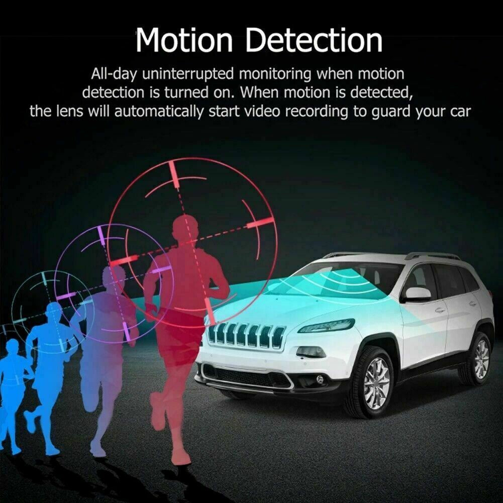 Dual Lens Car DVR Dash Cam Video Recorder G-Sensor 1080P Front and inside Camera