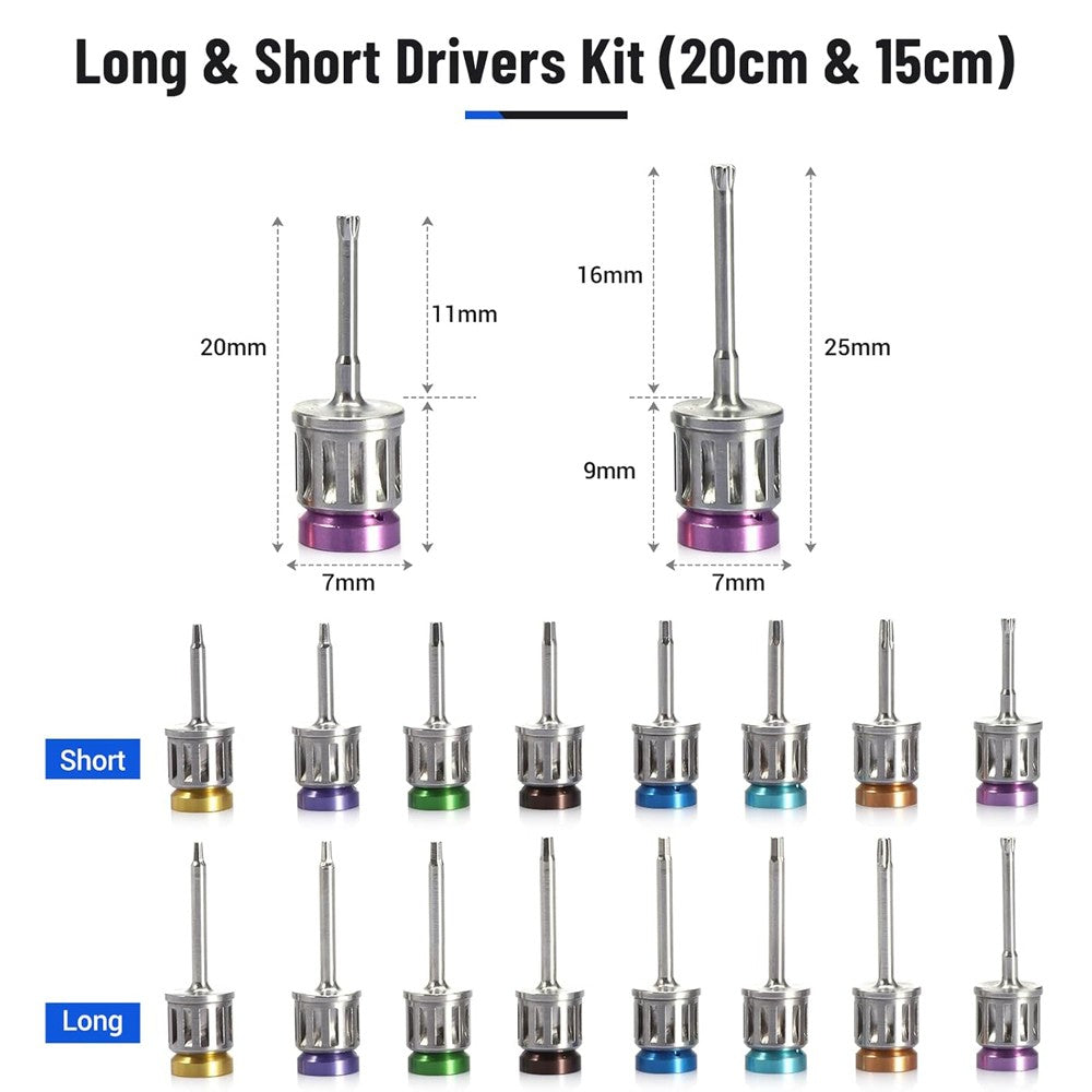 US Dental Universal Implant Prosthetic Kit Torque Wrench Screw Drivers Remover