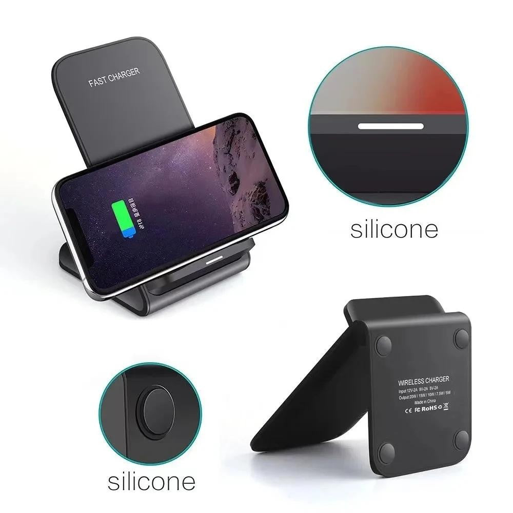 Paquete De 1/2 Base De Base De Carga Rápida Inalámbrica De 35 W Para Iphone 17 Pro Max Air