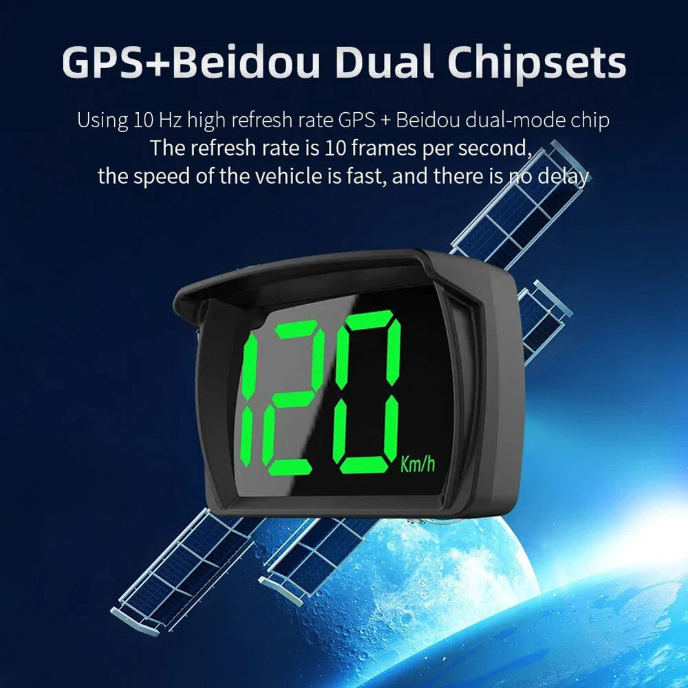 GPS Digital Speedometer Car Truck Motorcycle Head up Display Odometer HUD MPH