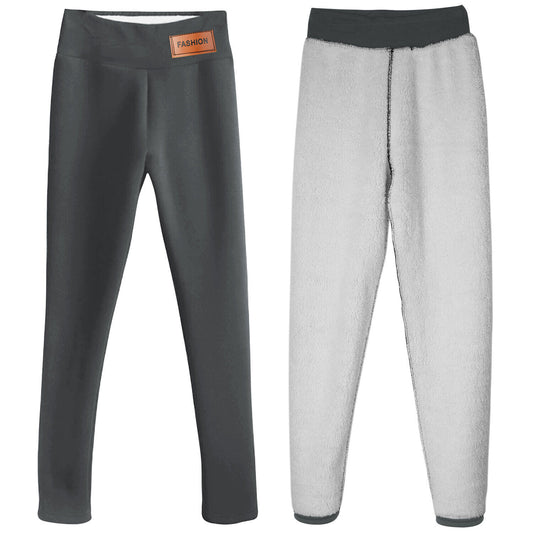 Women Winter Warm Sherpa Fleece Lined Leggings Thick Cashmere Thermal Pants US