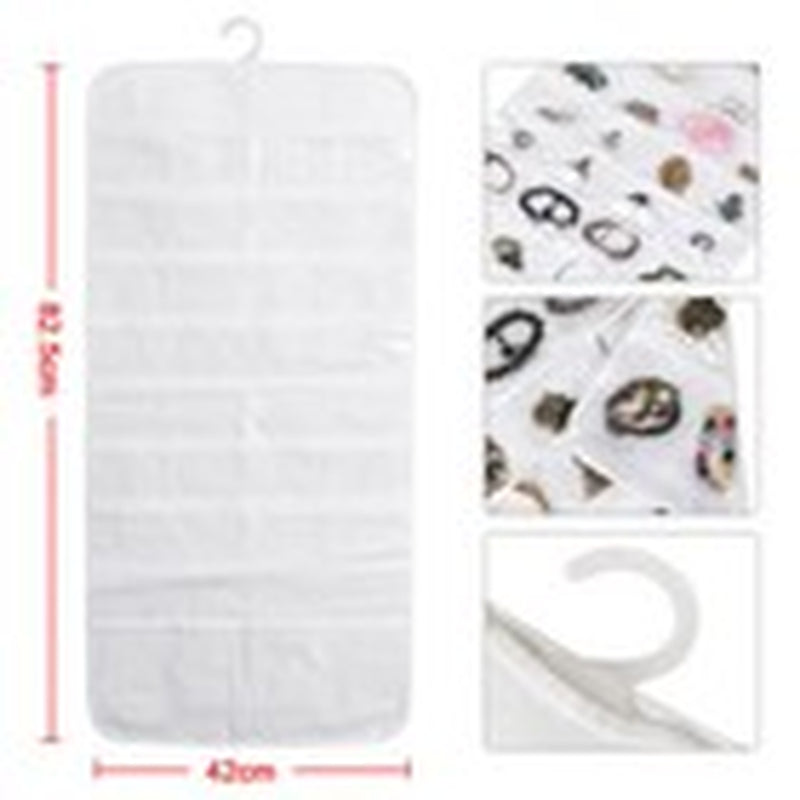 Bracelet Earring Ring Necklace 72 Pocket Hanging Jewelry Organizer Pouch Holder