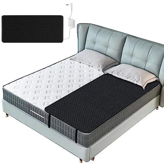 Therapy EMF Grounding Mats Conductive Carbon Faux Leather Pad for Better Sleep