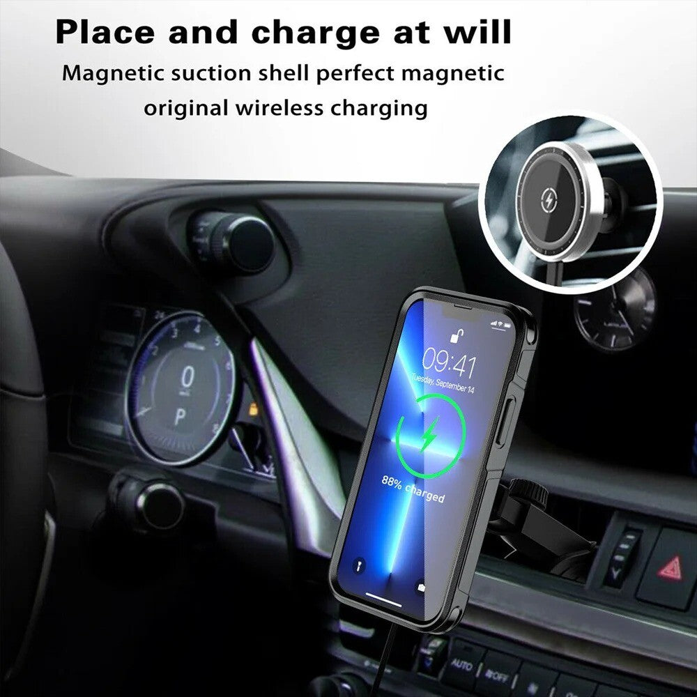 Heavy Duty Rugged Magsafe Shockproof Magnetic Case Cover Iphone 15 Pro Max 14 13