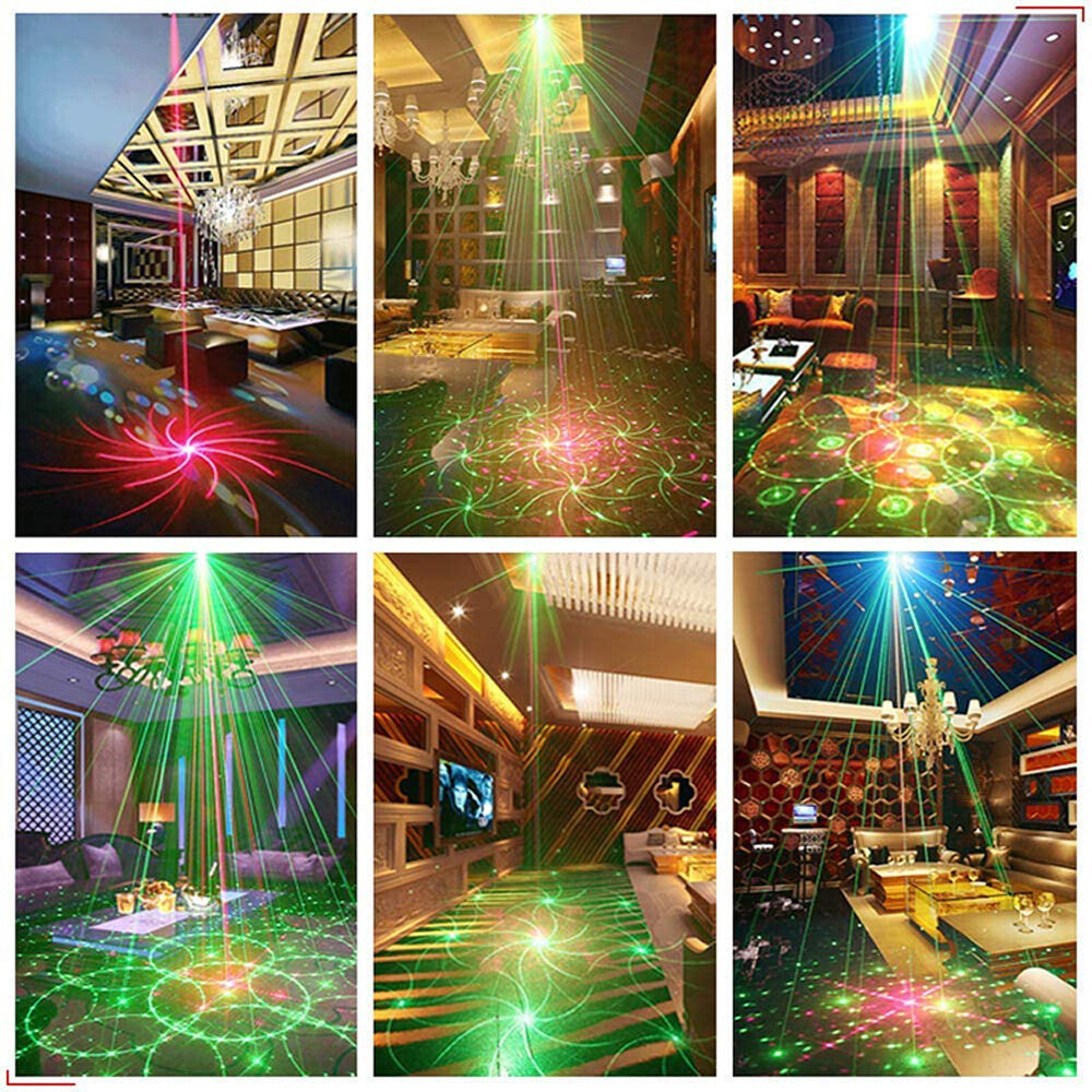 480Patterns Laser Projector Stage Light LED RGB DJ Disco KTV Show Party Lighting