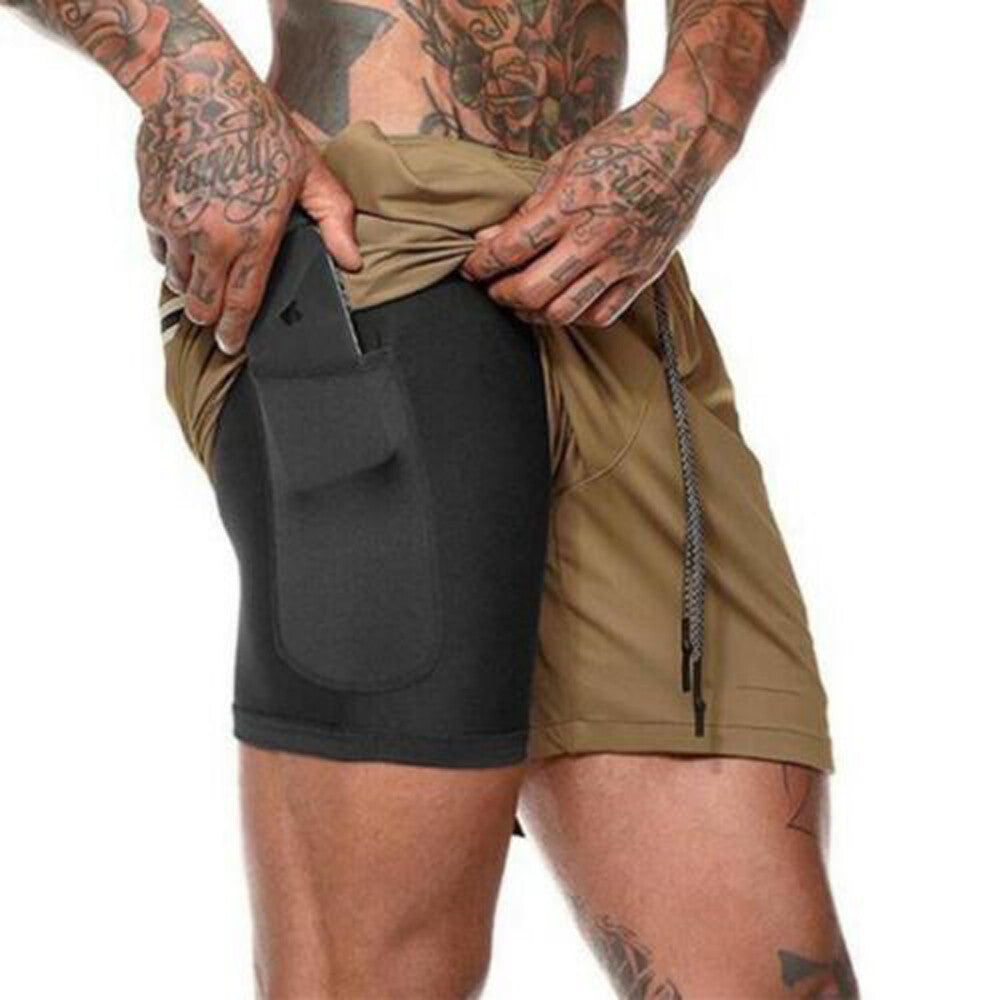 Mens Shorts Elasticated Waist Jogging Shorts Gym Workout Shorts Fitness Running