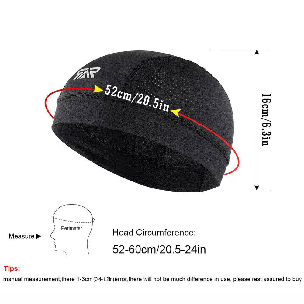 Sweat Wicking Cooling Flag Dome Skull Cap Helmet Liner Sport Beanie Durag Hat US