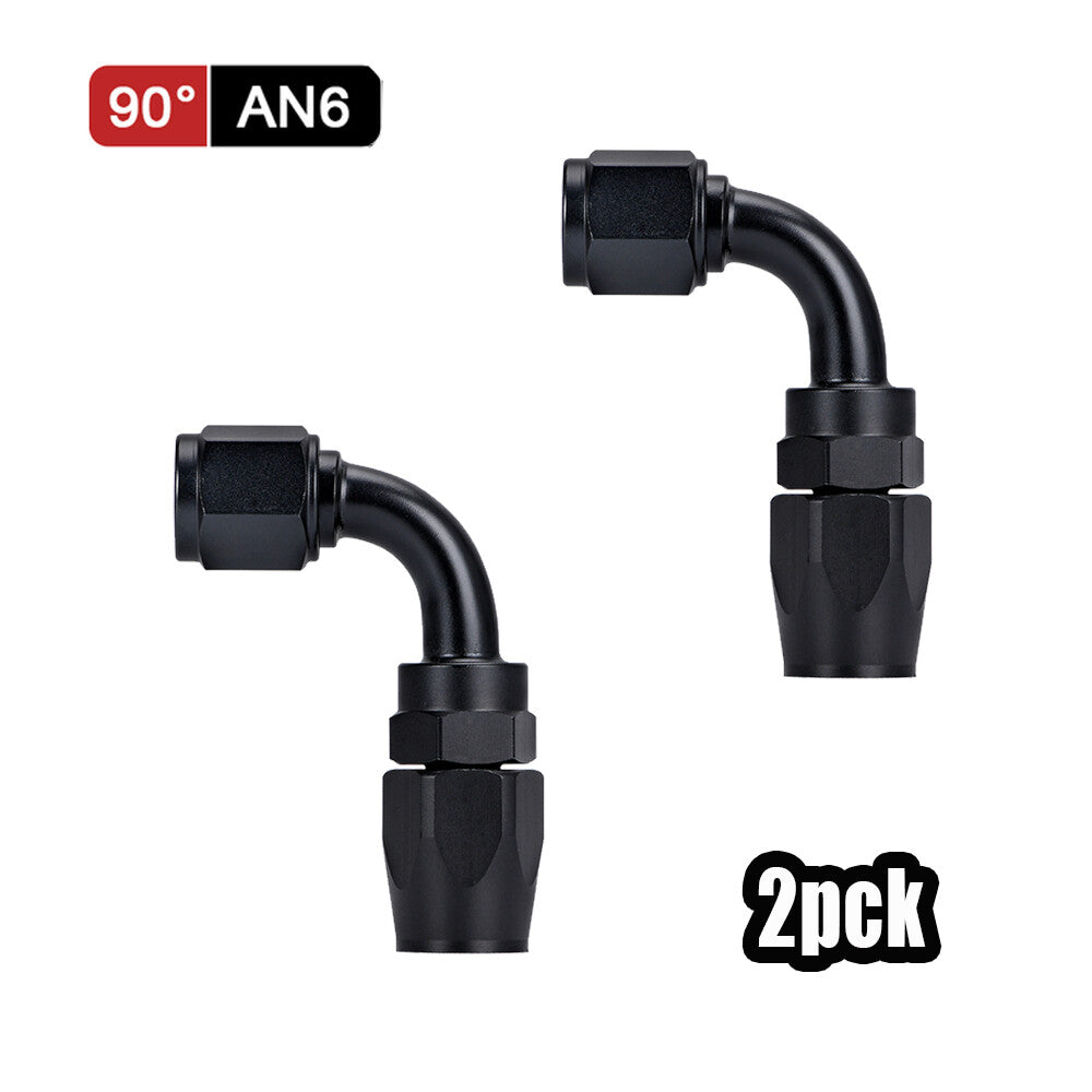 2PCS 6AN 8AN 10AN Swivel Oil/Fuel/Air/G