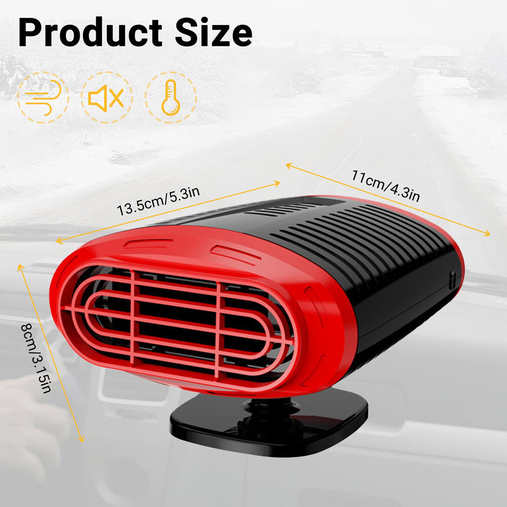 1000W Heater Portable Heating Cooling Fan Defroster Demister for Car Truck 12V
