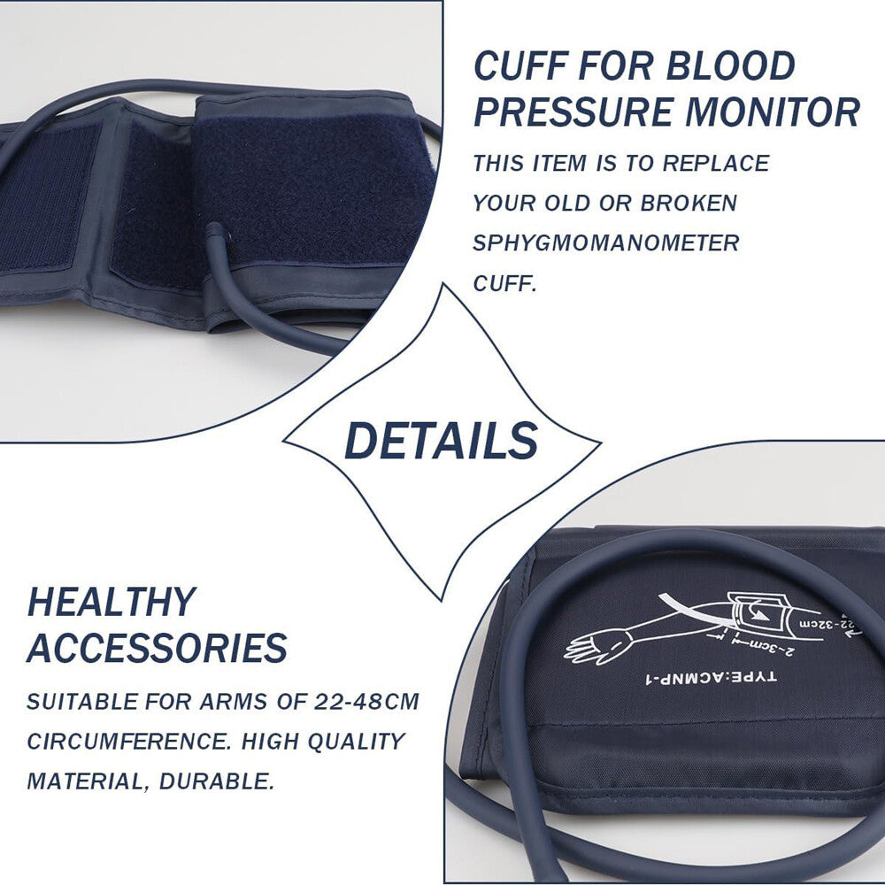 Replacement Cuff for Blood Pressure Monitor BP Machine Extra Large Cuff 22-52Cm