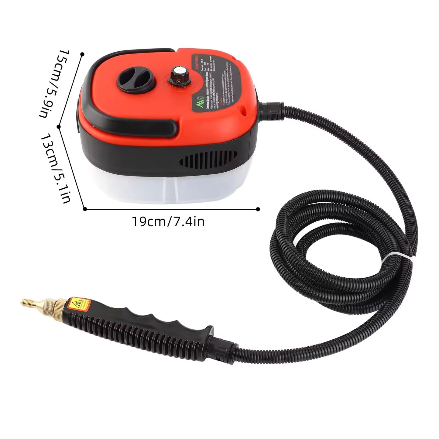 Quadra's 2500W High-Temperature Pressurized Handheld Steam Cleaner