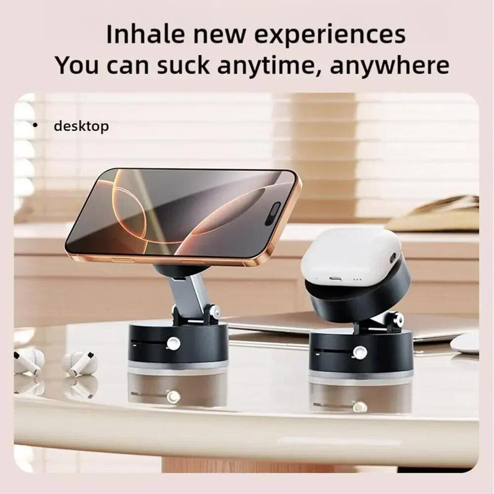 360 Vacuum Strong Magnetic Phone Holder Suction Cup Car Stand Foldable Car Mount