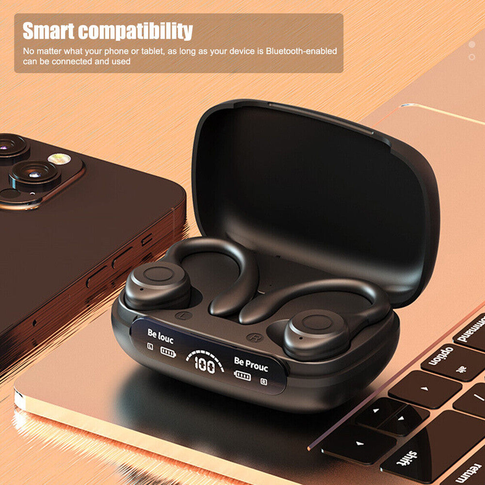 Wireless Bluetooth 5.3 Headset TWS Earphones Earbuds Stereo Headphones Ear Hook