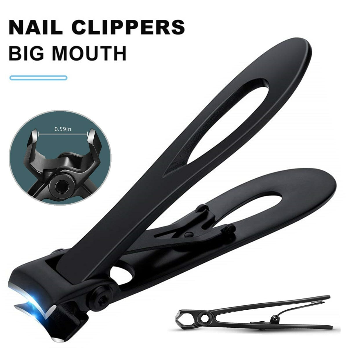 Professional Extra Large Toe Nail Clippers for Thick Nails Heavy Duty Stainless
