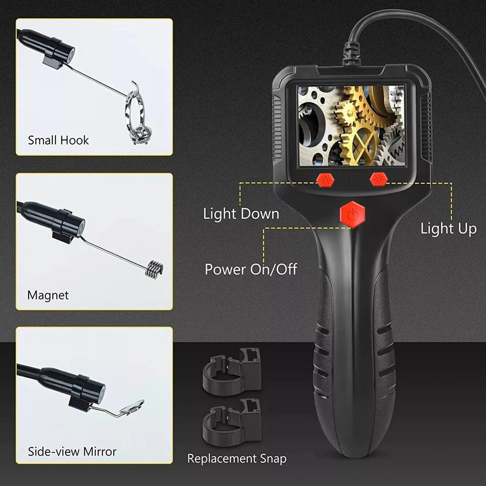 1080P LED Handheld HD Industrial Endoscope Borescope 8Mm Inspection Snake Camera