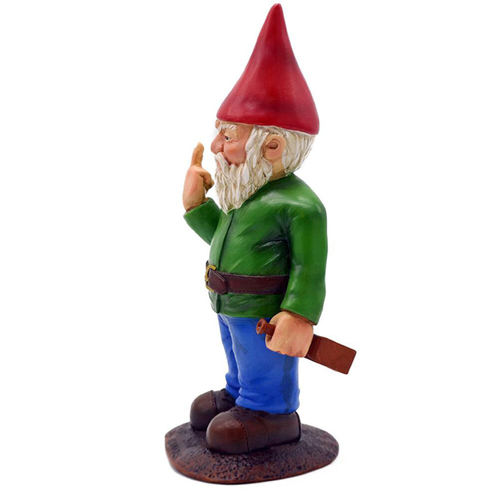 Naughty Garden Gnome for Lawn Ornament Funny Dwarfs for Indoor Outdoor 12CM US