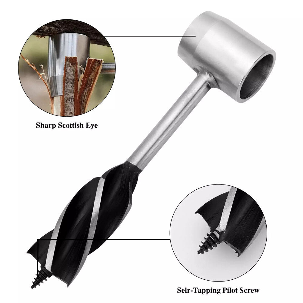 Auger Wrench Outdoor Hand Drill Survival Gear Tool Jungle Camping Bushcraft Kits