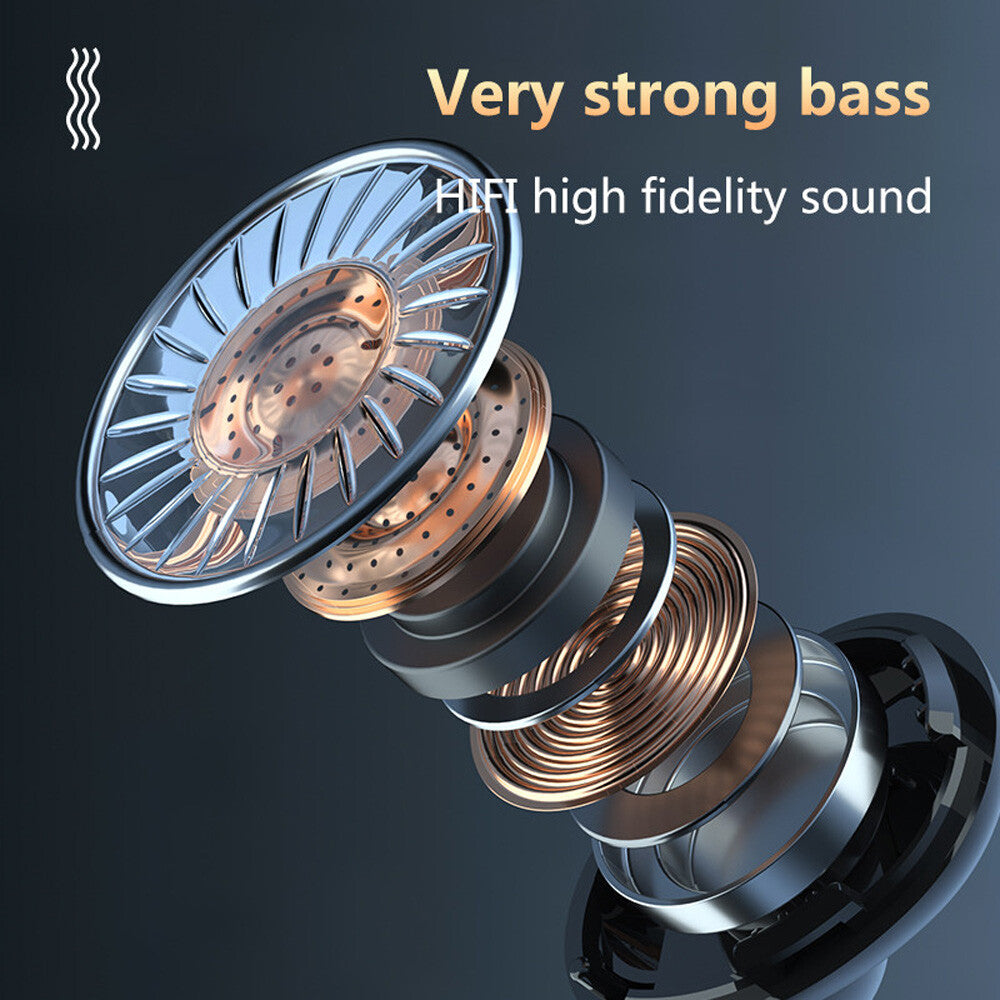 TWS Bluetooth Earbuds Waterproof Bluetooth 5.1 Headset Noise Cancelling Wireless