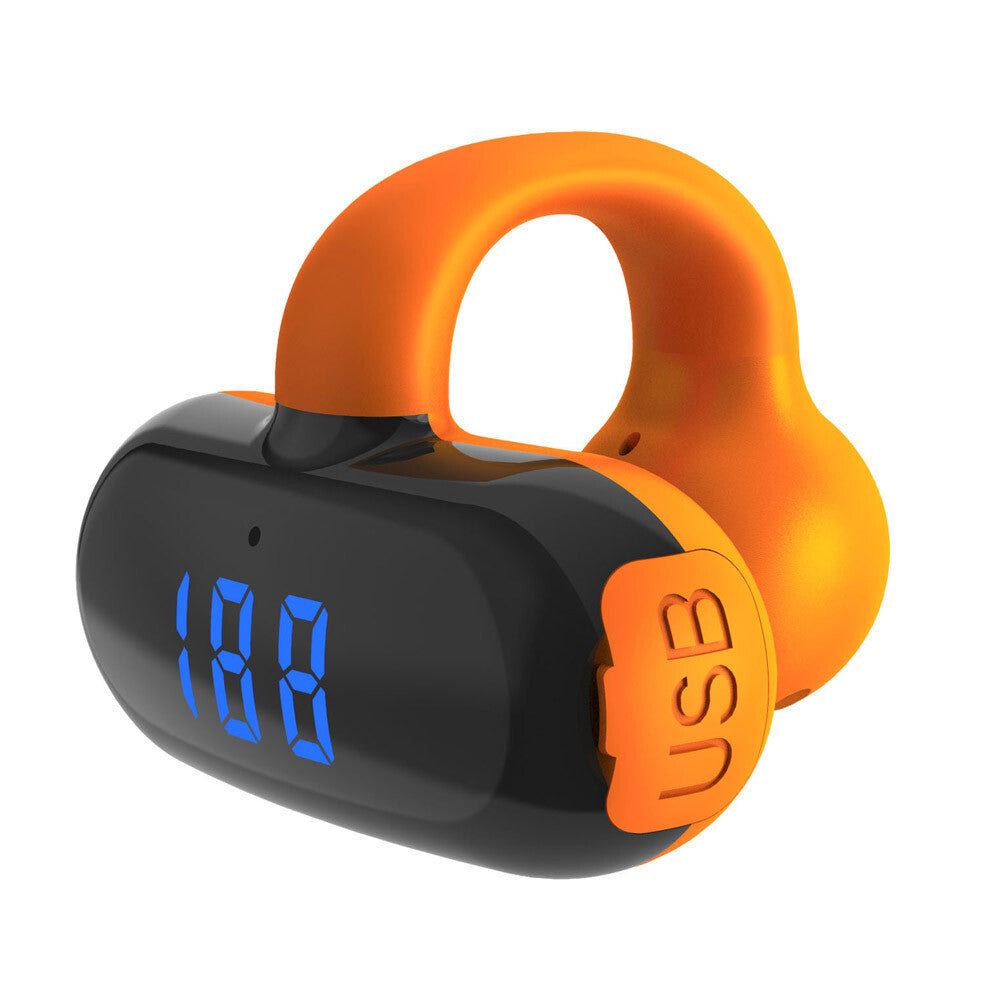 Bluetooth 5.3 Wireless Earbuds Ear Clip Bone Conduction Headphones Sport Headset