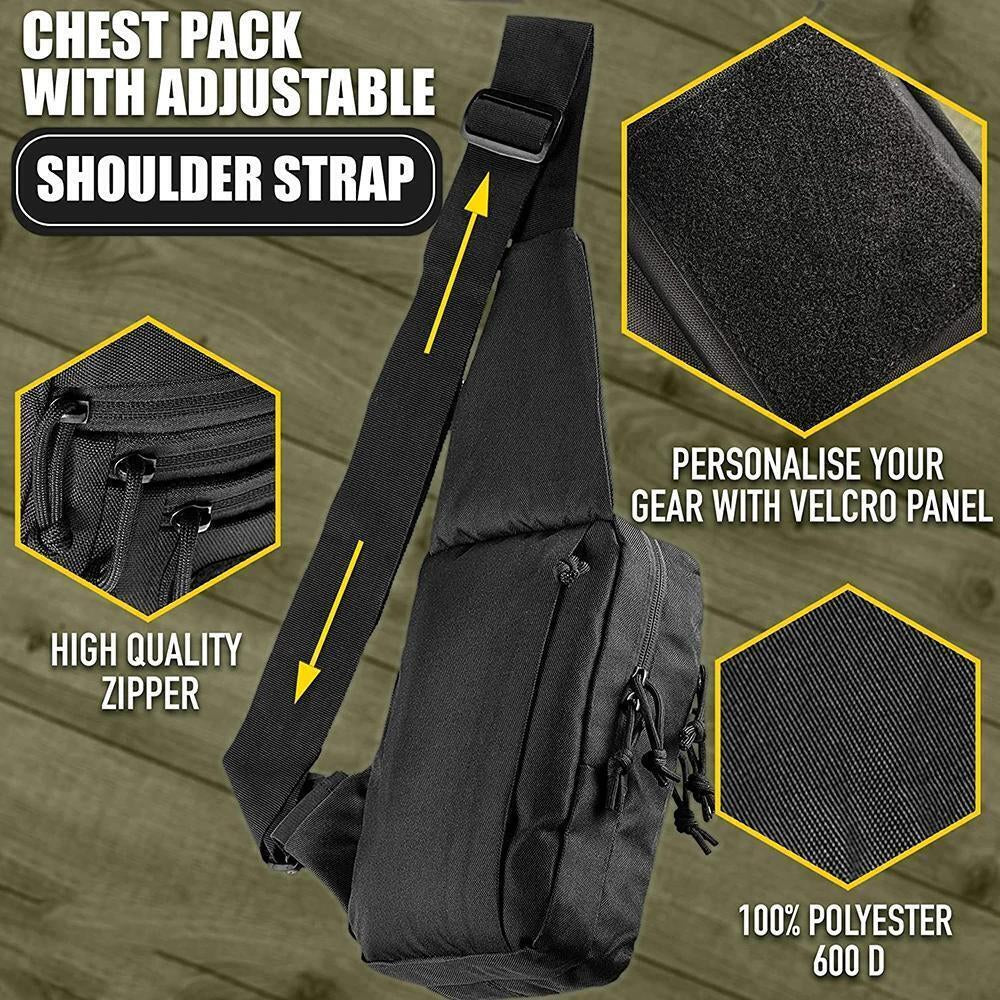 Tactical Gun Bag Pistol Holster Concealed Carry Chest Crossbody Pack Handgun Bag
