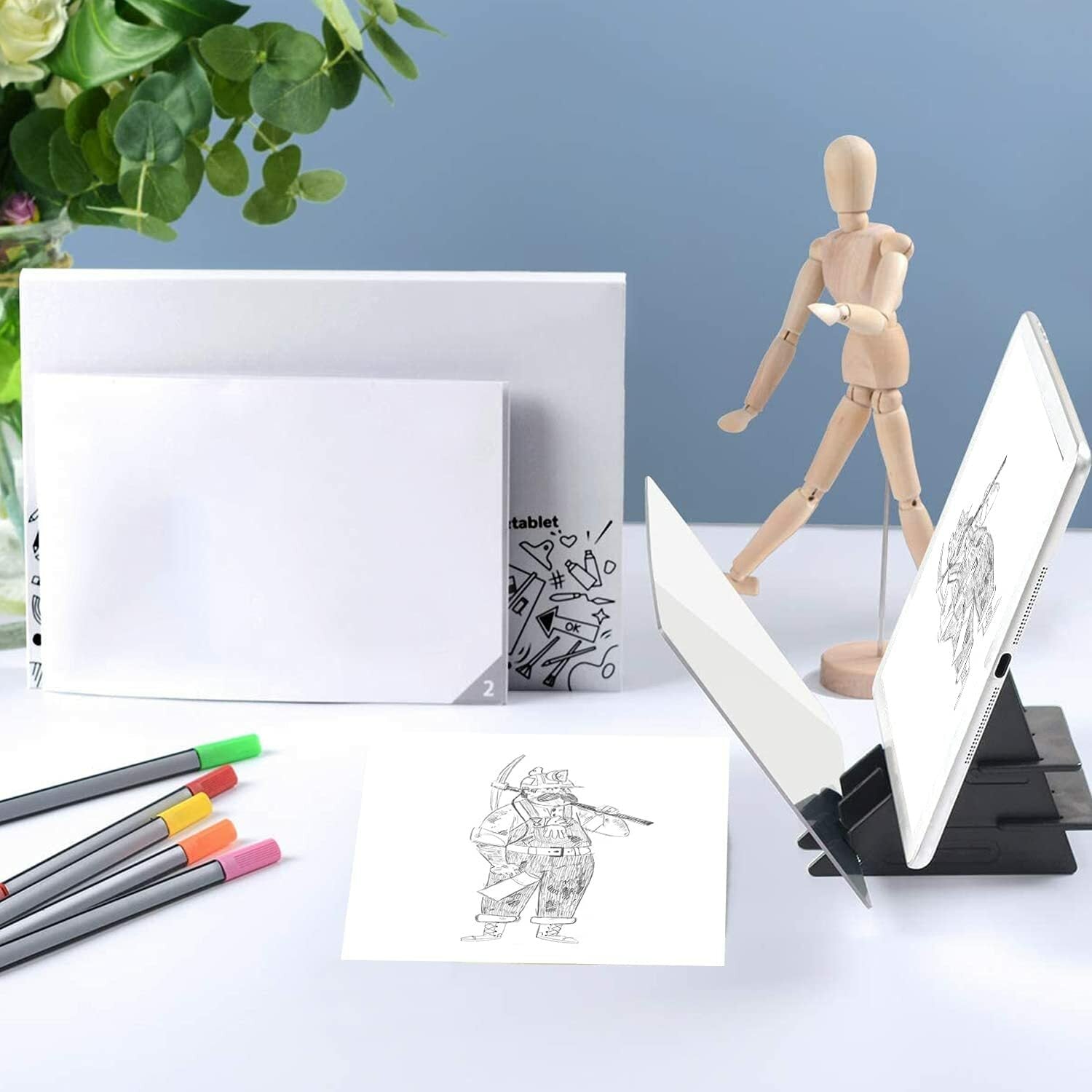 9'' Sketch Pad Tracing Drawing Board Optical Projector Art Painting Reflection