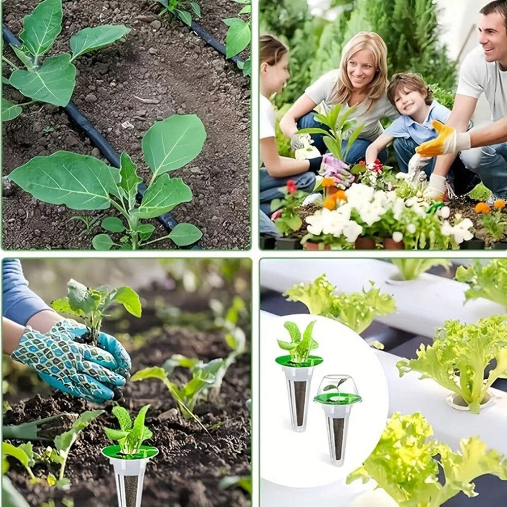 121PCS Hydroponic Garden Seed Pods Grow Anything Kit Accessories Sponge Dome US