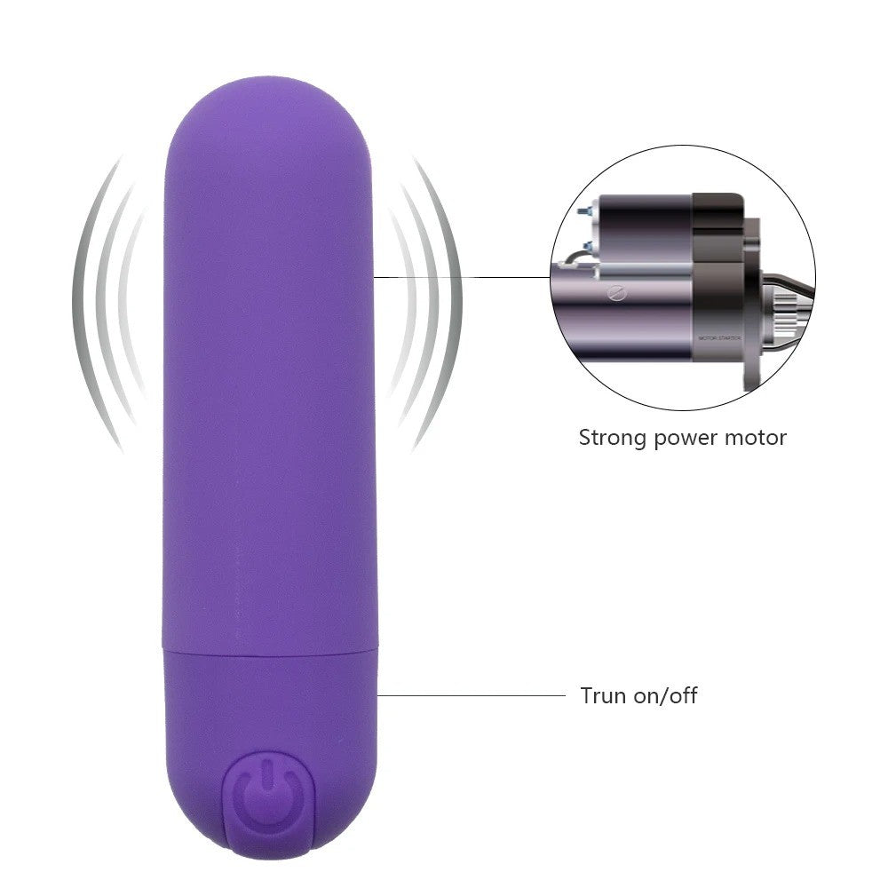Women Mini Powerful Bullet Shape 10 Speed Personal Vibrating Neck Body Massage