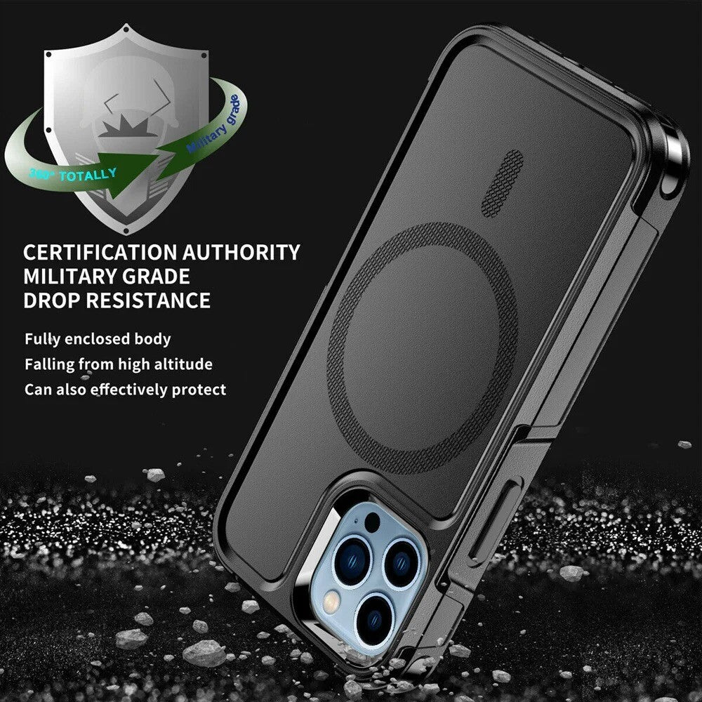 Heavy Duty Rugged Magsafe Shockproof Magnetic Case Cover Iphone 15 Pro Max 14 13
