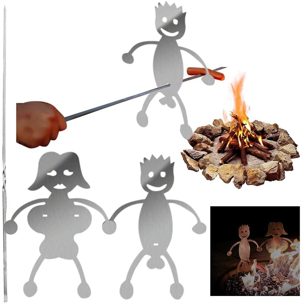 2023 BBQ Sticks Fork Barbeque Roasting Campfire Hot Dog Boys Girls Marshmallow