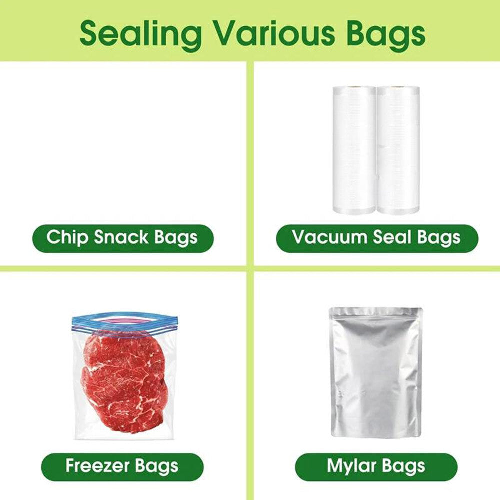 2 in 1 Mini Bag Heat Sealer with Cutter Portable Food Vacuum Sealer for Snack US