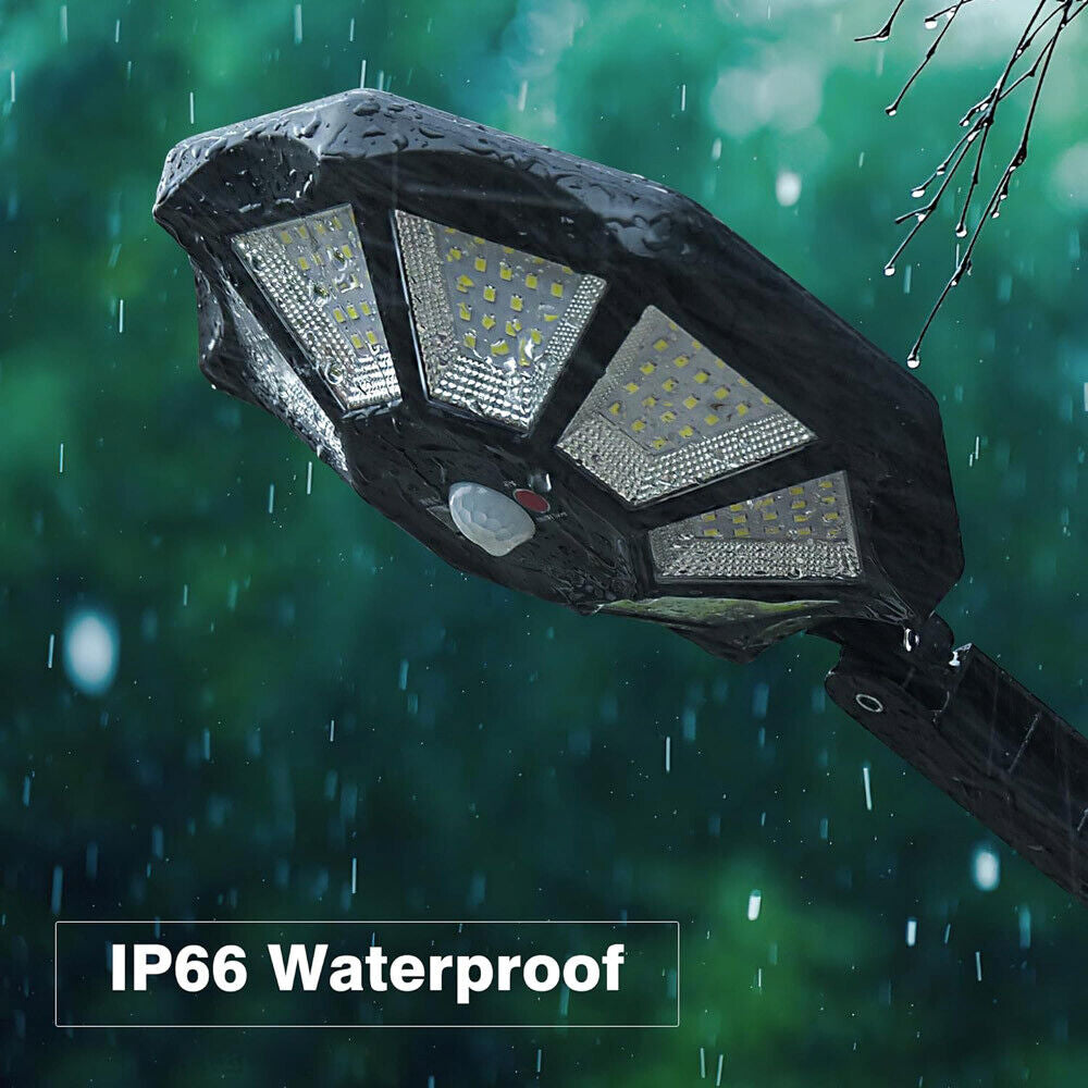 Solar Light Outdoor Motion Sensor Wall 168LED Waterproof Garden Yard Street Lamp
