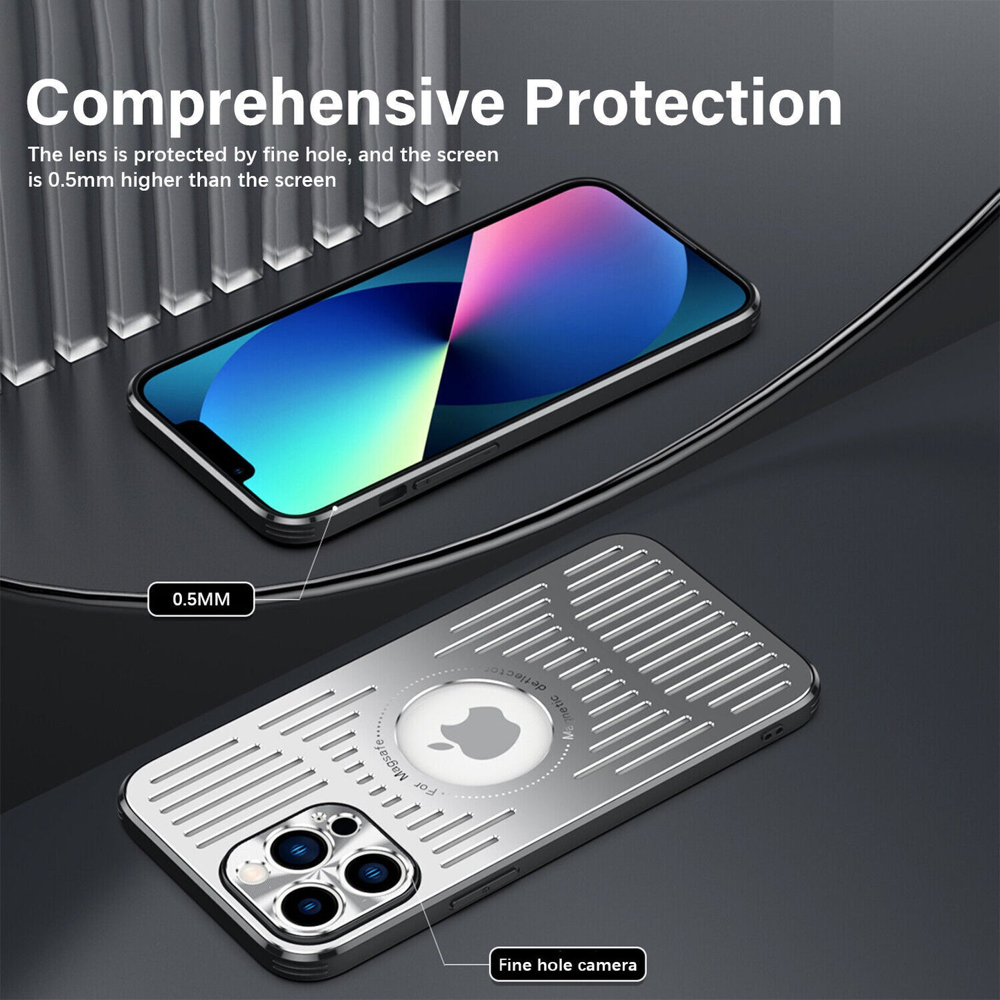Heat Dissipation Case Cover for Iphone 15 Pro Max 14 13 12 Magsafe Shockproof US