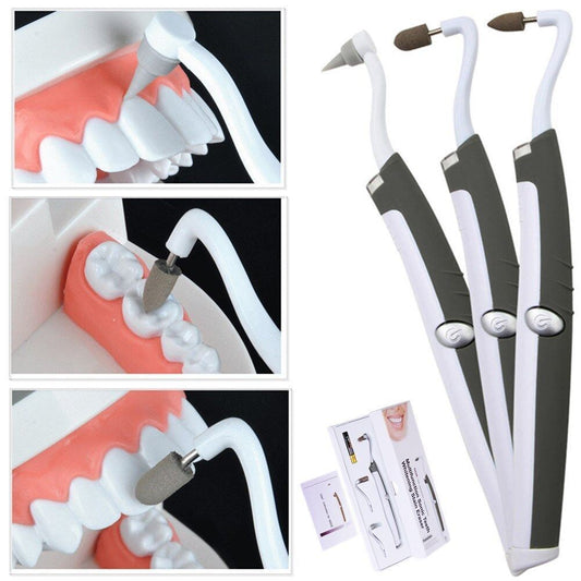 Sonic LED Teeth Whitening Kit Eraser Polisher Tartar Plaque Oral Stain Remover