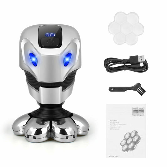 Men'S Razor Rotary Waterproof Electric Shaver Pop-Up Trimmer Wet Dry Cordless US