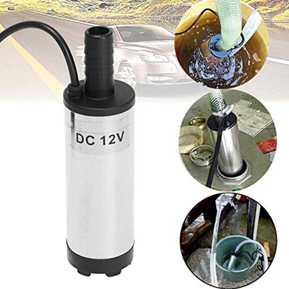 Submersible Pump DC 12V Electric 8500R/Min for Water Oil Kerosene Refueling Tool