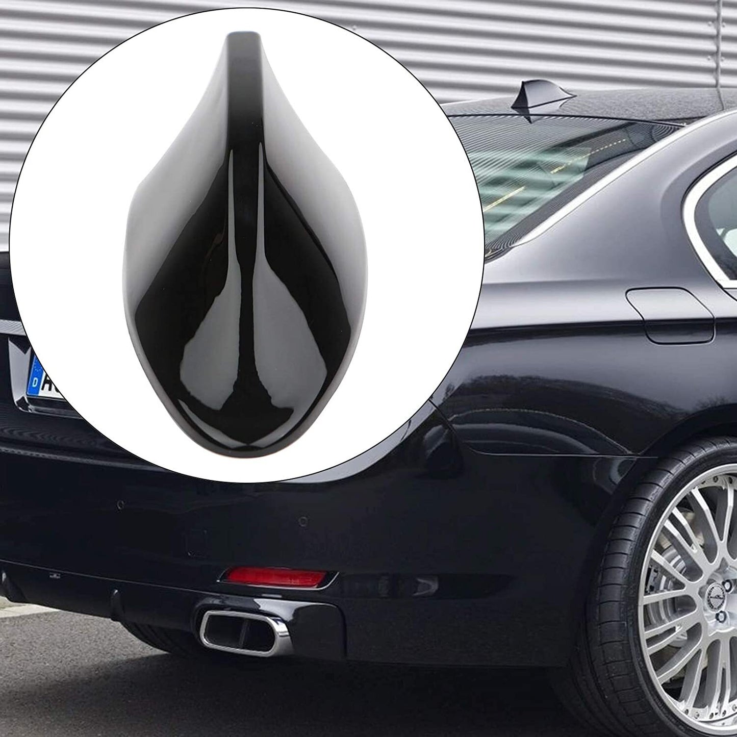 BLACK Shark Fin Car Roof Antenna Cover Radio FM/AM Signal Aerial Accessories US