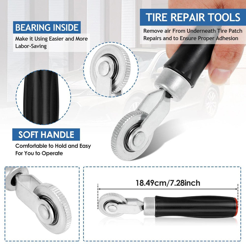 Tire Repair Patch Tool Liner Scraper Kit Grinding Head Buffing Wheel Car Truck