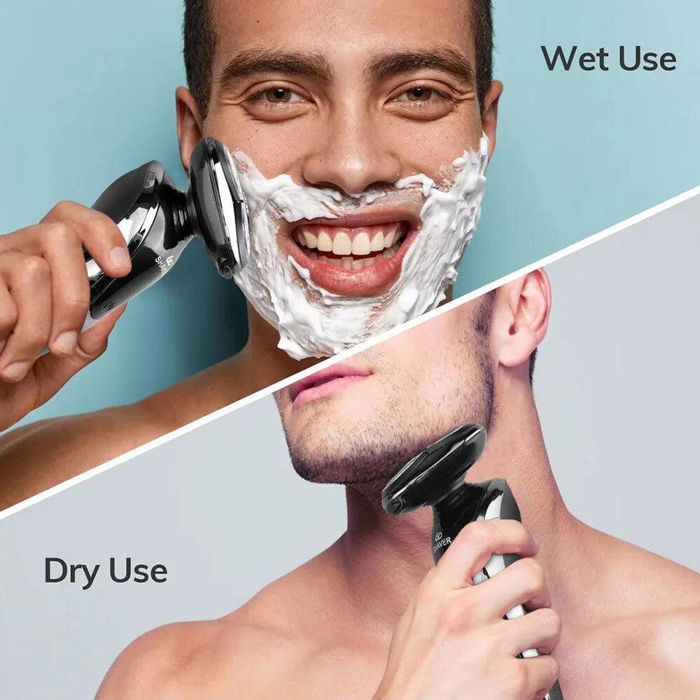 Men Wet/Dry Electric Shaver Trimmer Rotary Razor Beard Shaving USB Rechargeable